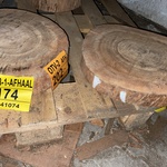 2x Rosewood Schijven, Dikte 75mm, Ø 440mm